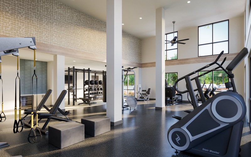 Expansive Fitness Center