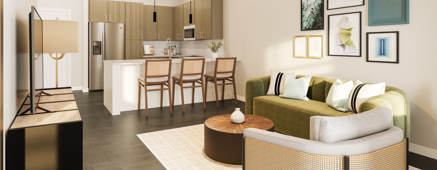 Living Room to Kitchen