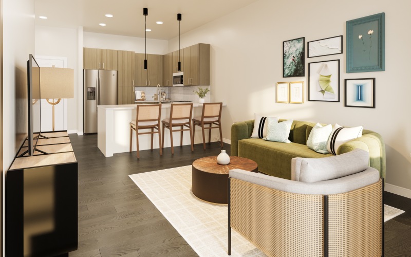 Living Room to Kitchen